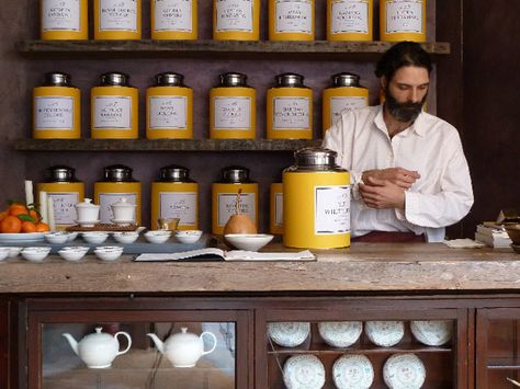 Bellocq tea shop, London | Wallpaper* Bellocq Tea Atelier, Bellocq Tea, Tea Lounge, Tea Store, Tea Bar, Wallpaper Magazine, Healthy Food Delivery, Tea Canisters, Tea Packaging