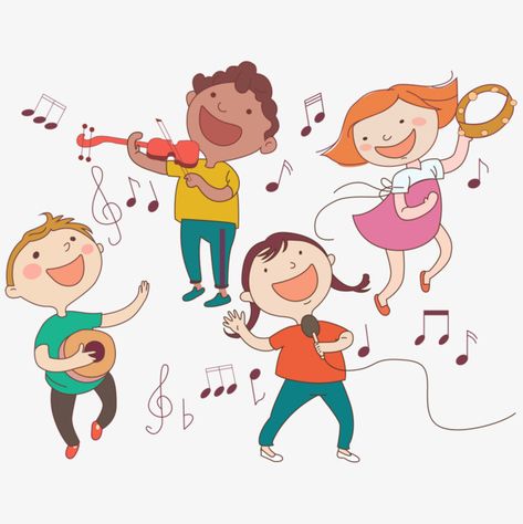 Playing Musical Instruments, Arte Doodle, Music Illustration, Music And Movement, Orff, Kids Clipart, Music Therapy, Art Drawings For Kids, Music For Kids