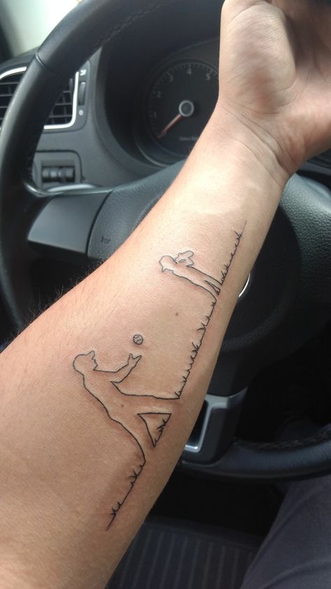 Baseball Inspired Tattoos, Baseball Glove Tattoo Ideas, Cool Baseball Tattoos, Father Daughter Softball Tattoos, Baseball Tattoo Ideas Men, Sport Tattoo Ideas, Baseball Glove Tattoo, Small Baseball Tattoo, Modern Baseball Tattoo