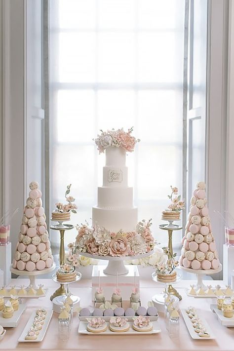 dessert table ideas for weddings, what to put on a dessert table, dessert table decor supplies, wedding dessert bar ideas, wedding dessert table, wedding dessert bar, wedding dessert table ideas, wedding desserts and treats #weddingplanning #brides #weddingsonpoint Dessert Station Wedding, Elegant Dessert Table, Simple Wedding Cakes, Dessert Table Ideas, Dessert Bar Wedding, Dessert Station, Dessert Table Decor, Wedding Dessert Table, Unique Desserts