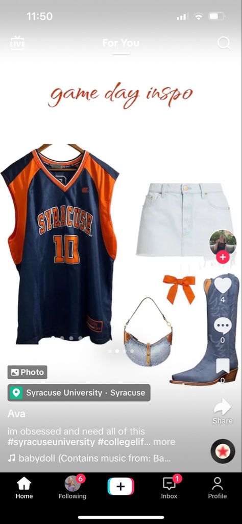 Syracuse Gameday Outfit, Syracuse Game Day Outfit, Gameday Fits, College Gameday Outfits, Outfit Pieces, College Gameday, College Game Days, Syracuse University, Hockey Game