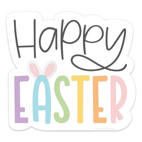 Happy Easter Preview Birthday Email, Easter Cookie, Edible Printer, Easter Stickers, Edible Printing, Easter Images, Happy Easter Bunny, Edible Images, Stl Files