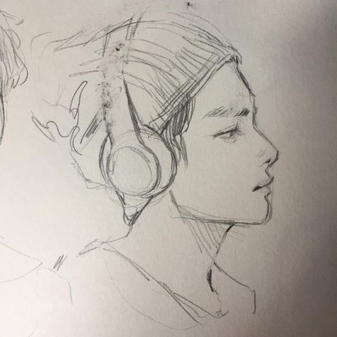 Drawings Of People, Profile Drawing, Arte Inspo, Side Profile, Sketchbook Inspiration, Anatomy Art, Art Tutorials Drawing, Sketchbook Art Inspiration, Art Drawings Sketches Simple