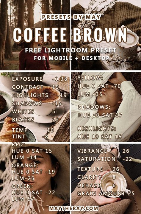 Check out this FREE brown aesthetic Lightroom mobile preset! Includes a free Lightroom Tutorial. For Lightroom Mobile and Desktop. #Lightroom #LightroomPresets #VSCO #Lightroomtutorial Brown Aesthetic Editing, How To Edit Brown Aesthetic Photos, Brown Lightroom Presets Tutorial, Dramatic Lightroom Presets, Light Room Presets Free Tutorial, Lightroom Editing Cheat Sheets, Light Room Edits, Presets For Lightroom Free Tutorial, Aesthetic Lightroom Edit