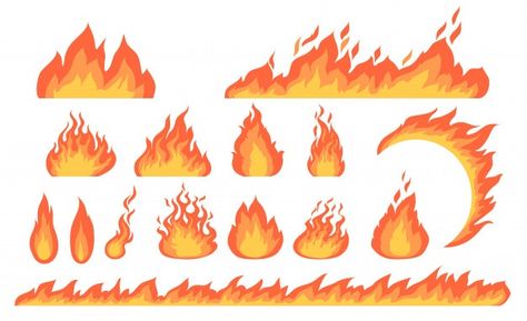 Cartoon fire flames flat collection | Free Vector #Freepik #freevector #abstract #cartoon #fire #silhouette Newspaper Fire, Fire Silhouette, Cartoon Fire, Rocket Cartoon, Logistics Logo, Motorcycle Illustration, Fire Flames, Space Illustration, Potted Houseplants