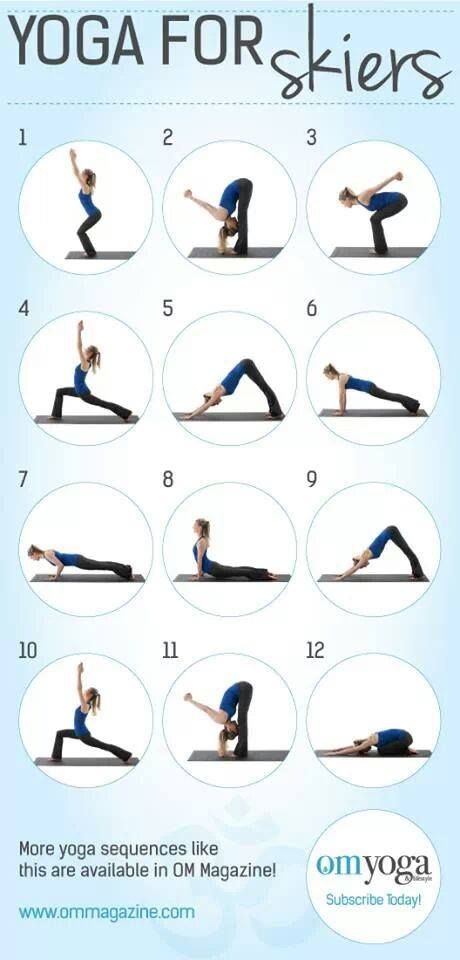 Yoga for Skiers Skiing Exercises, Ski Exercises, Ski Workout, Skiing Workout, Skiing Training, Ski Fit, Ski Bunny, Ski Racing, Poses For Beginners