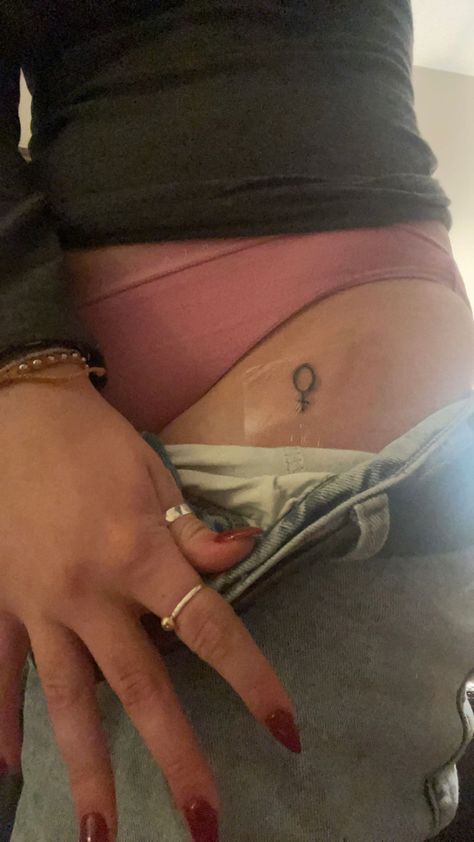 #tattoo #hiptattoo #feminist #feministtattoo #femaleempowerment Tattoo For Feminists, Feminist Symbol Tattoo, Subtle Feminist Tattoo, Trans Symbol Tattoo, Eat Pray Love Tattoo, Radical Feminist Tattoo, Feminism Tattoos For Women, Woman Empowerment Tattoos, Unique Feminist Tattoo