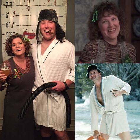 Cousin Eddie & Catherine Cousin Eddie Halloween Costume, Catherine Christmas Vacation Costume, Catherine Costume Christmas Vacation, Dress Up Christmas Character, Griswold Halloween Costume, Cousin Eddy And Catherine Costumes, Cousin Eddie Costume Couple, First Wives Club Costume, Christmas Couples Costumes