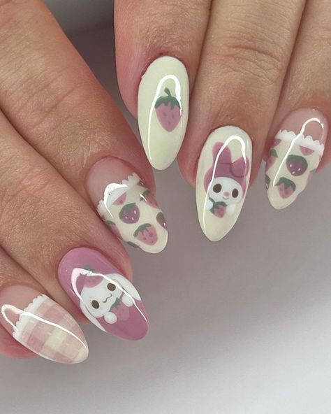 All Posts • Instagram Sanrio Nails, Mauve Nails, Round Nails, Kawaii Nails, Gradient Nails, Girls Nails, Nail Designs Spring, Dream Nails, Square Nails