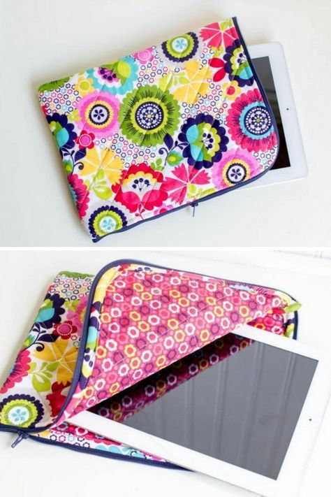 Sewing Ipad Cover, How To Make An Ipad Cover, Sew Tablet Case, Ipad Sleeve Diy Sewing Tutorials, Tablet Case Diy Free Pattern, Laptop Sleeves Diy, Kindle Bag Pattern, Ipad Covers Diy Free Pattern, Laptop Sleeve Sewing Pattern Free