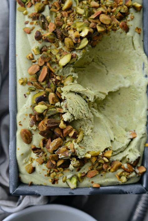 No Churn Pistachio Ice Cream, Pistachio Dessert Recipes, Homemade Pistachio Ice Cream, No Churn Ice Cream Recipes, Pistachio Ice Cream Recipe, Jamaican Desserts, Cozy Recipes, Pistachio Recipes, Pistachio Butter