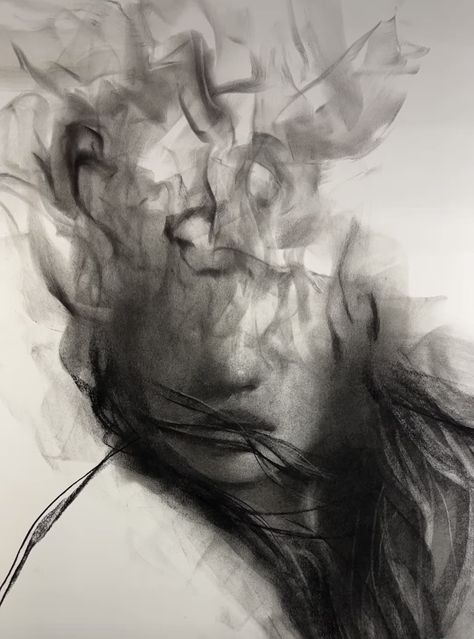 Josh Hernandez, Mad Charcoal, I Was Never There, Impressive Paintings, I Lost Myself, Cross Drawing, Jesus Drawings, Beautiful Beach Pictures, Art Charcoal