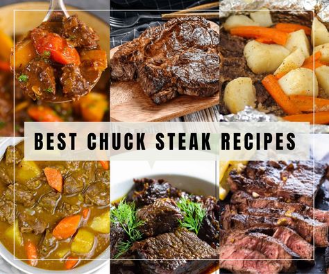 15 Best Chuck Steak Recipes 2 Angus Chuck Steak Recipes, Chuck Roast Steak Recipes, Chuck Steak Recipes Crockpot, Chuck Eye Steak Recipes, Blade Steak Recipes, Beef Chuck Steak Recipes, Beef Chuck Recipes, Chuck Steak Recipes, Braising Recipes