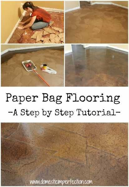 Paper Bag Floor, Paper Bag Flooring, Paper Flooring, Diy Paper Bag, Paper Sack, Astuces Diy, Brown Paper Bag, Diy Flooring, Star Party