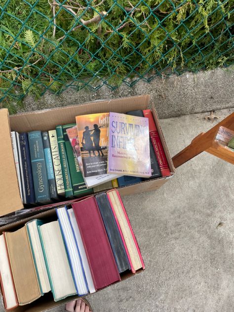 books box garage sale Yard Sale Aesthetic, Garage Sale Aesthetic, Sale Aesthetic, Alaska Young, Aesthetic Books, Summer Bucket Lists, Summer Bucket, Garage Sale, Garage Sales