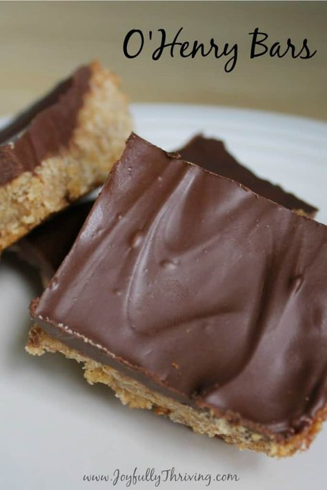 O Henry Bars, Ohenry Bars, Peanut Butter Bar, Recipes Corn, Recipes Cupcakes, Oatmeal Bar, Oatmeal Bars Recipes, Easy Bar Recipes, Chocolate Bar Recipe