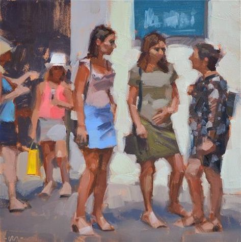 Carol Marine Gallery of Original Fine Art Painting Figures People, Carol Marine, Human Painting, Marine Painting, Watercolor Architecture, Figurative Artwork, Painting People, Impressionist Paintings, Painting Art Projects