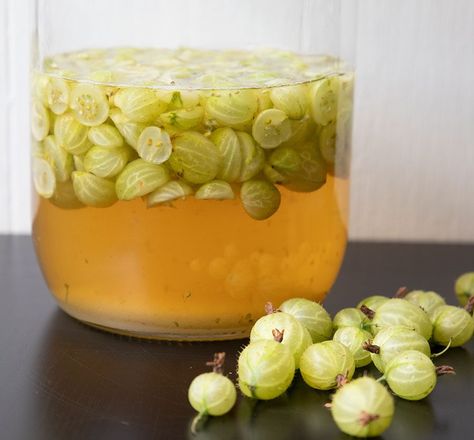 Gooseberry Compote, Gooseberry Gin, Gin Recipe, Gooseberry Recipes, Flavoured Gin, Gin Recipes, Mint Lemonade, Bbc Good Food, Recipe 30