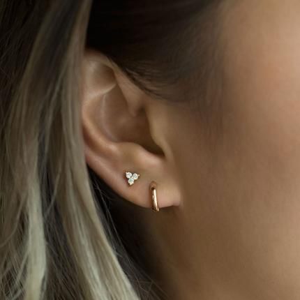 Cartilage Earrings, Rose Gold, Stud Earrings, Jewelry Ideas, Diamond Earrings, Fine Jewelry, Gold