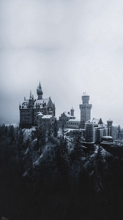 Winter Castle Aesthetic, Ice Castle Aesthetic, Medieval Castle Aesthetic, Snowy Castle, Snow Castle, Medieval Aesthetic, Dark Castle, Gothic Castle, Castle Aesthetic