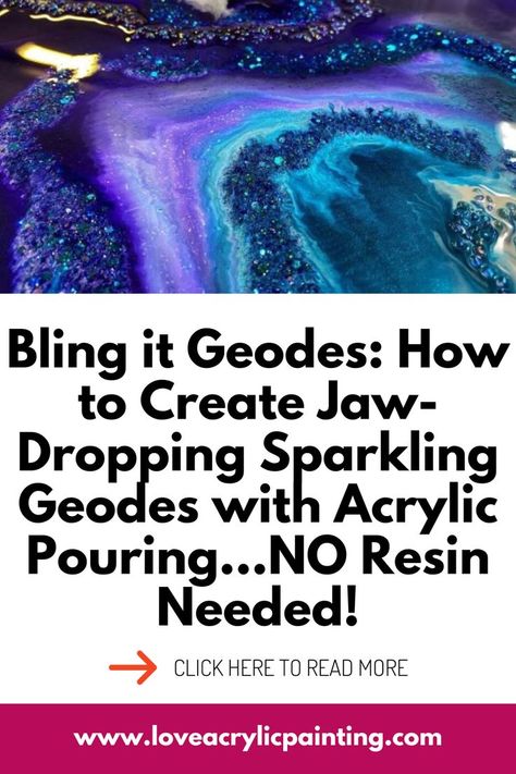 Hey, friends! 🖌️💎 Ever wondered how those geode-inspired artworks come to life? Dive into my latest website where I spill all my geode art tricks! Trust me, it's a fun journey into creating breathtaking pieces. Let's explore this mesmerizing technique together - head over to my website and let's get artsy! Geode Ornaments Diy, Geode Art Diy, Diy Geodes, Diy Crystal Crafts, Resin Geode Art, Art Tricks, Geode Painting, Agate Art, Color Lessons