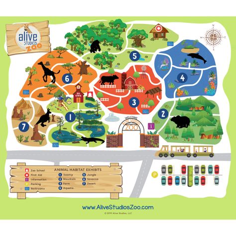 Zoo Layout Design, Design A Zoo Project, Zoo Layouts Map, Zoo Map Illustration, Zoo Map Design, Planet Zoo Layout Ideas, Zoo Layout, Resort Design Plan, Zoo Map