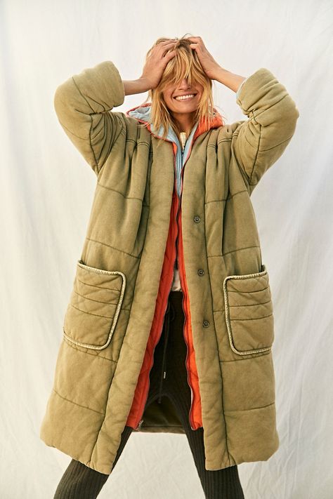 Dolman Duvet Coat | Free People Outdoor Winter Outfit, Duvet Coat, Comfy Fall Outfits, Free People Jacket, Oversized Coat, Quilted Coat, Jacket Design, Sweater Set, Knit Jacket