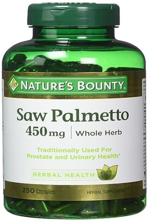 Nature's Bounty Saw Palmetto promotes prostate health. Effective herbal supplement with potential benefits for men's well-being. Worth considering for maintenance. Saw Palmetto Benefits, Supplements Packaging, Amino Acid Supplements, Herbal Elixir, Glutathione Whitening, Urinary Health, Saw Palmetto, Coconut Oil Pulling, Hair Growth Supplement