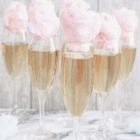 Candyfloss Cocktail, 21 Birthday Ideas For Guys Decorations, Guys 21st Birthday, Cotton Candy Champagne, 21st Birthday Girl, Whimsical Birthday, Blush Wedding Decor, Champagne Cocktails, Cocktail Party Food