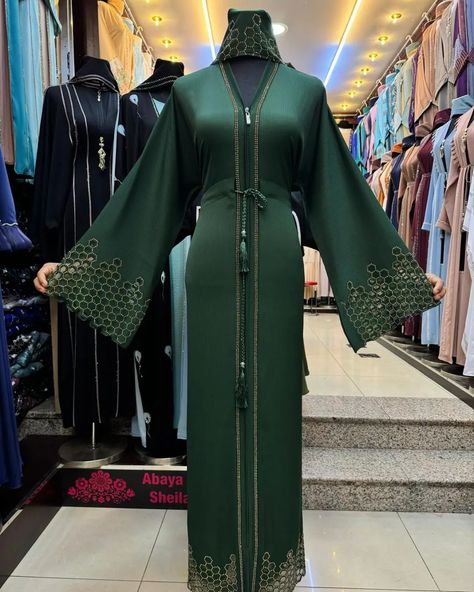 Our mission is to help you find the perfect Ramadan/Eid Abayas and we won't rest until you're happily draped in beauty $60 each(15% off on sale) Check out our previous post to get some abayas for your princesses as well 💕 Pastel, Ramadan, Abaya Styles, 15 % Off, Modest Wear, Abayas Fashion, Abaya Fashion, Gold Accessories, On Sale