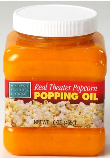 Real Theater Popcorn Popping Oil 16 oz. Vintage Popcorn Machine, Popcorn Popping, Popcorn Oil, Popcorn Toppings, Popcorn Salt, Theater Popcorn, Popcorn Cart, Vinegar Salad Dressing, Stovetop Popcorn