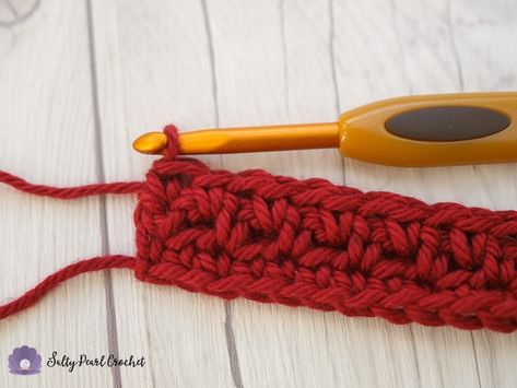 Crochet Granite Stitch Tutorial - (also called Moss Stitch and Linen Stitch) • Salty Pearl Crochet Pearl Crochet, Shawlette Pattern, Linen Stitch, Stitch Tutorial, Learn How To Crochet, Moss Stitch, Single Crochet Stitch, Crochet Stitches Tutorial, Worsted Weight Yarn