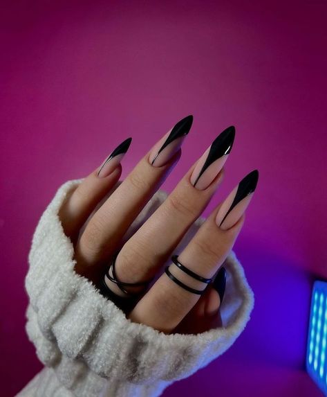 Witch Nails, Witchy Nails, Nails Yellow, Gothic Nails, Edgy Nails, Goth Nails, Grunge Nails, Get Nails, New Year's Nails