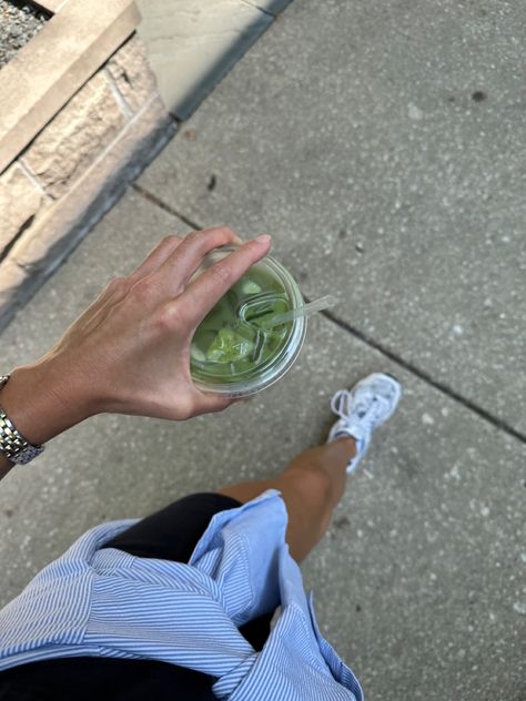 Take A Walk Aesthetic, Coffee Walk Aesthetic, 10k Steps Aesthetic, Walking Outside Aesthetic, Morning Walks Aesthetic, Morning Coffee Aesthetic, Walk Aesthetic, Walking Aesthetic, Morning Matcha