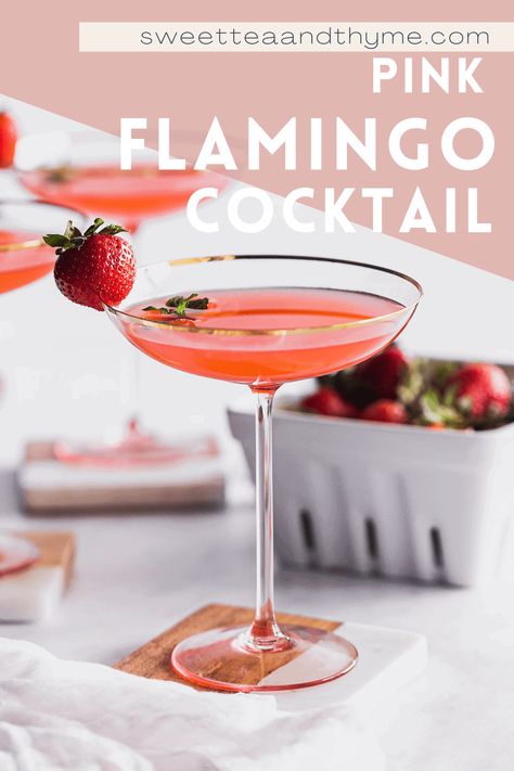 Pink Flamingo Drink, Flamingo Party Food, Flamingo Cocktail, Flamingo Drink, Valentine Cocktails, Cookout Party, 2024 Party, Easy Summer Cocktails, Famous Drinks