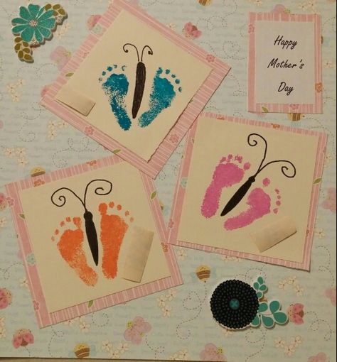 Mother's Day project in the NICU (names covered for privacy) Nicu Name Card, Nicu Nurse Crafts, Nicu Crafts Ideas, Nicu Crafts, Baby Footprint Crafts, Nurse Crafts, Spring Crafts Preschool, Mother's Day Projects