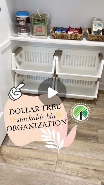 Emma Villaneda on Instagram: "Sharing ideas for Dollar Tree ✨HOME✨ organization!   👉🏻Which idea was your favorite?!  👉🏻 🤩And what would you store in those stackable bins?!! • • •  #diy #organization #organizationideas #dollartree #hack #homehacks #home #homedesign #diyproject #tutorial #hacks #kitchen #storage #ideas #house #dollar #tree" Cheap House Organization Ideas, Stackable Storage Bins Ideas, Diy Pots And Pans Organization Dollar Tree, Diy Kitchen Organization Ideas Cheap, Dollar Store Home Organization, Diy Stackable Storage Bins, Dollar Tree Toy Storage, Diy Clothes Organizer Storage Ideas, Dollar Store Decorating Ideas