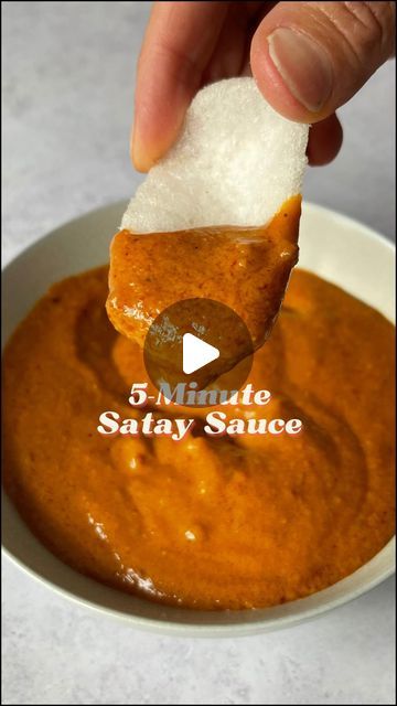 Dominique Woolf on Instagram: "5-MINUTE SATAY SAUCE 😍 - Ep.24 of Storecupboard Heroes   Follow @dominiquewoolf  I am obsessed with satay sauce - I could eat it every day! This recipe is AMAZING and is based on my mum’s. It uses Storecupboard Hero coconut milk 🥥 for delicious creaminess.  Obviously it’s perfect for satay, but you can also use it as a dip, in a stir-fry or drizzled on a noodle salad.  Tag a friend who loves their satay 🙌  ❤️For more recipes using storecupboard ingredients, pre-order The Asian Pantry now! (see link in bio)  RECIPE 1.5 tbsp Thai red curry paste 100ml coconut milk 5 tbsp crunchy peanut butter 1 tbsp soft brown sugar 1 tsp light soy sauce 75-100ml water  Method * Heat a drizzle of oil in a small pan over a low-medium heat. Add the curry paste and fry for 1 mi Satay Sauce Recipe, Asian Pantry, Thai Red Curry Paste, Crunchy Peanut Butter, Satay Sauce, Red Curry Paste, Noodle Salad, More Recipes, Curry Paste