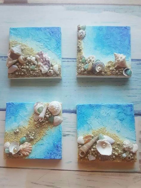 Deco Theme Marin, Beach Crafts Diy, Seashell Art Diy, Beach Themed Crafts, Art Coquillage, Seashell Wall Art, Seashell Projects, Nautical Crafts, Shell Crafts Diy