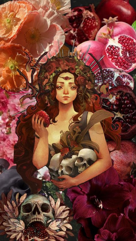 #persephone Persephone Lockscreen, Persephone Decor, Persephone Phone Wallpaper, Persephone Drawing, Persephone Painting, Persephone Wallpaper, Persephone Prayer, Painting Of Persephone, Persephone Core