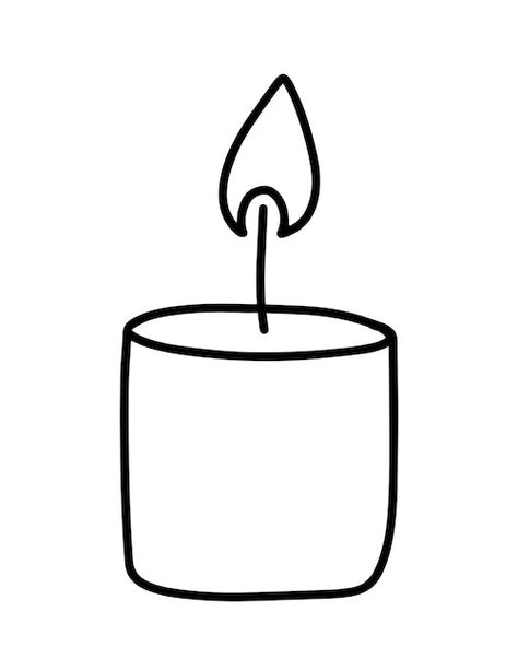 Premium Vector | Hand drawn one line burning candle vector icon continuous christmas advent outline illustration Small Candle Tattoo, Candle Icon, Candle Vector, Cool Stencils, Candle Logo, Candle Tattoo, Outline Illustration, Vector Hand, Christmas Advent