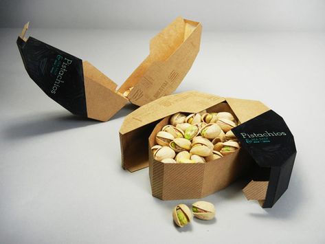 73 Impressive Food Packaging Designs | Web & Graphic Design | Bashooka Nuts Packaging, Chips Packaging, Clever Packaging, Innovative Packaging, Pistachios Nuts, Cool Packaging, Graphic Design Packaging, Packing Design, Food Packaging Design