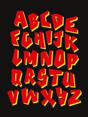 Font Styles Alphabet, Cool Fonts Alphabet, Alphabet Graffiti, Font Love, Alfabet Font, Vector Alphabet, Typo Poster, Desain Quilling, Graffiti Lettering Fonts