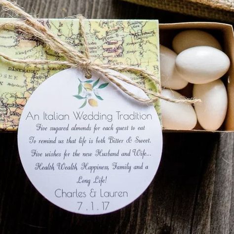 Italian Wedding Traditions, Italian Wedding Favors, Lemon Branch, Bottle Opener Favors, Jordan Almonds, Anniversary Favors, Creative Wedding Favors, Wedding Advice Cards, Wedding Favors And Gifts