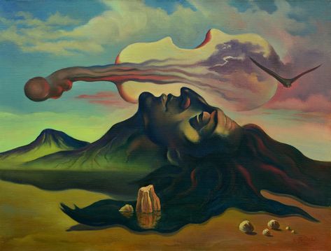 Mountain Surrealism, Mountains Portrait, Mural Inspiration, Violin, Surrealism, Contemporary Art, Musician, Projects To Try, Mural