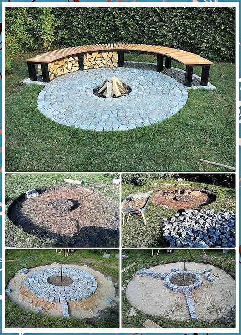 Looking for an outdoor gathering place for your next barbecue? Consider building a pergola firepit and inviting friends and family over for a fun evening. Plant Decor Bedroom, Backyard Firepit Area, Fire Pit Spark Screen, Cheap Fire Pit, Indoor Fire Pit, House Awnings, Outdoor Propane Fire Pit, Workbench Plans Diy, Build A Fireplace