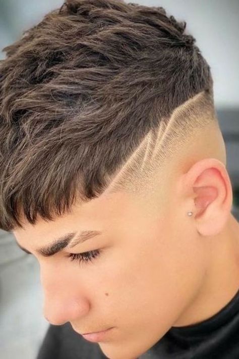 25 Trendy Lightning Bolt Haircut Ideas To Style In 2023 Lightning Bolt Haircut, Boys Haircuts With Designs, Hair Designs For Boys, Faded Haircut, Taper Fade Short Hair, Boys Fade Haircut, Fade Haircut Designs, Boys Haircut Styles, Boy Haircuts Short