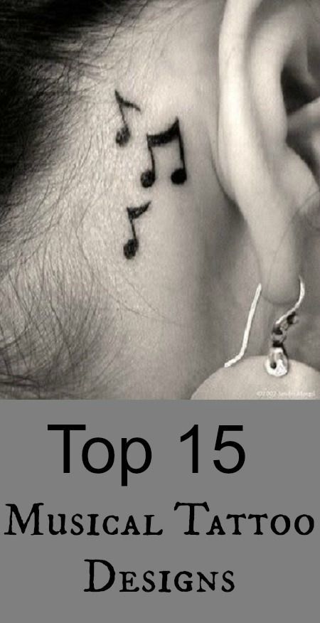 35 Tattoos for Music Lovers That You Have to See to Believe ... Female Tattoos, Men Tattoos, Songs Tattoo, Tramp Stamp Tattoos, Music Notes Tattoo, Tattoo Music, Music Note Tattoo, Music Tattoo Designs, Marquesan Tattoos