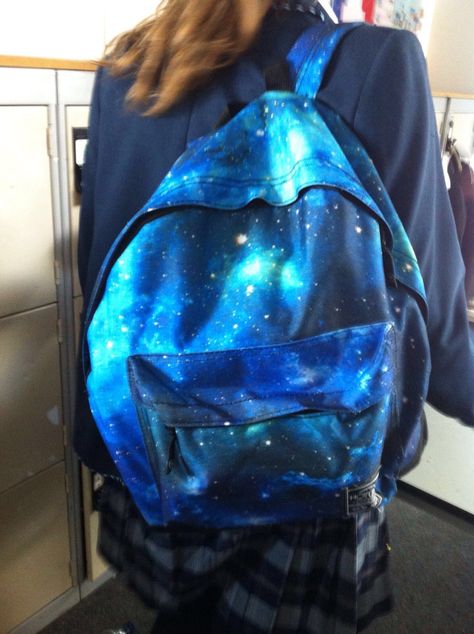 Galaxy bag Backpack Aesthetic, Galaxy Backpack, Aesthetic Backpack, Rave Girl, Backpacks, Quick Saves