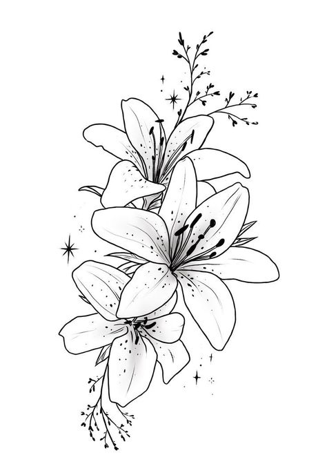 Lily Tattoo Design Arm, Lily Tattoo Ideas Female, Tiger Lily Sleeve Tattoo, Tiger Lily Arm Tattoo, Water Lily Tattoo Design Half Sleeves, Floral Tattoo Design Stencil, Add On Tattoo Ideas Half Sleeves, White Lilies Tattoo, Tattoo Flowers Ideas